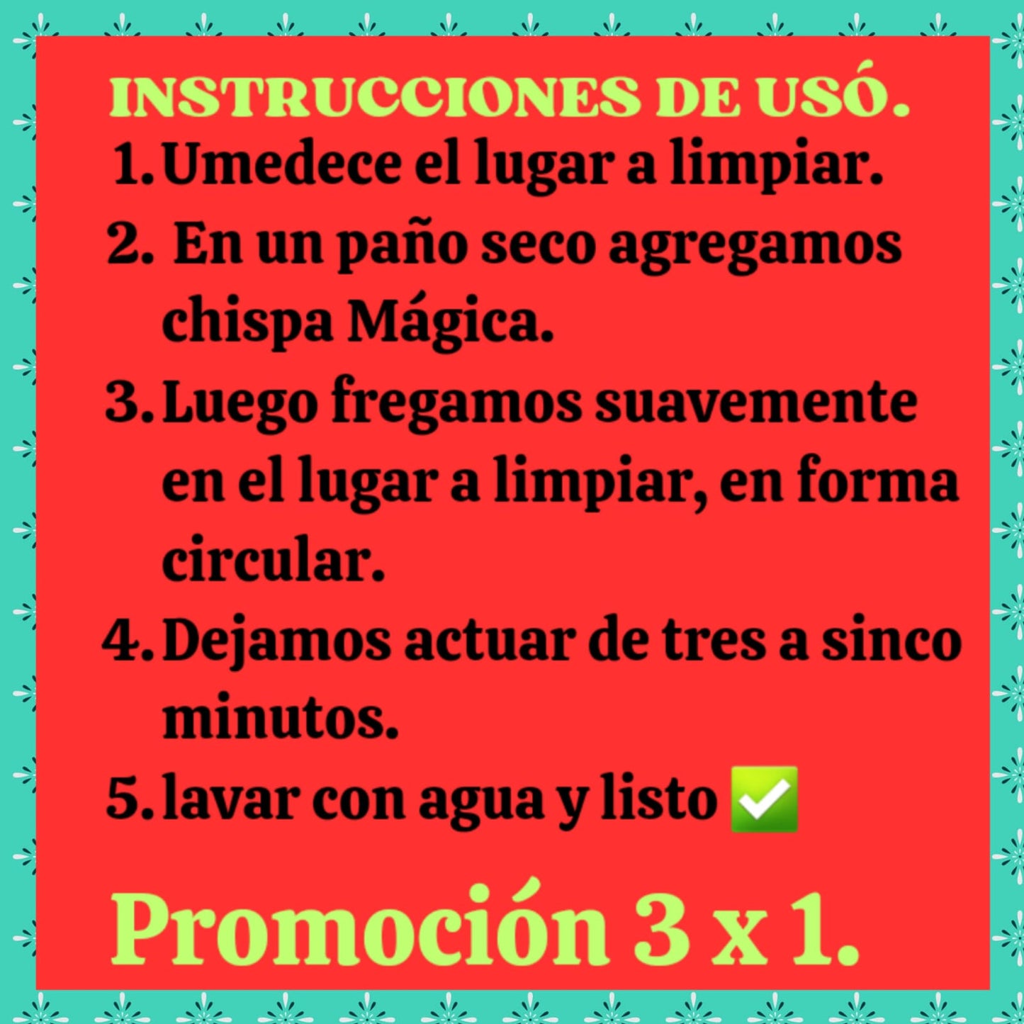 CHISPA MAGICA EN OFERTA PAGUE 1 LLEVE 3 X 54900